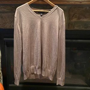Banana Republic V Neck Sweater Taupe